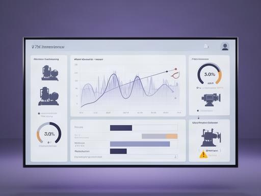 設備の振動値と点検予定を表示する予知保全ダッシュボード画面
